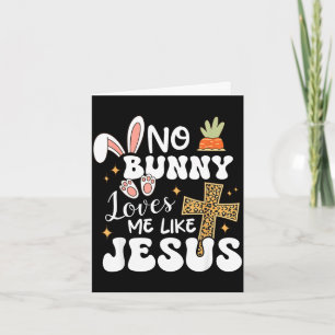 Kanin älskar mig som Jesus kristen påsk rolig Kort
