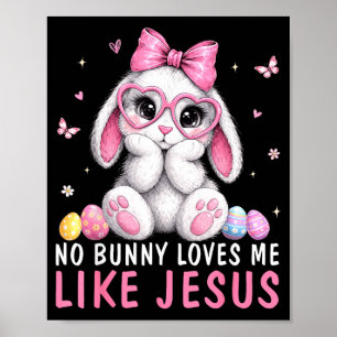Kanin Älskar Som Jesus Kristna Barn Kvinnor Påsk Poster