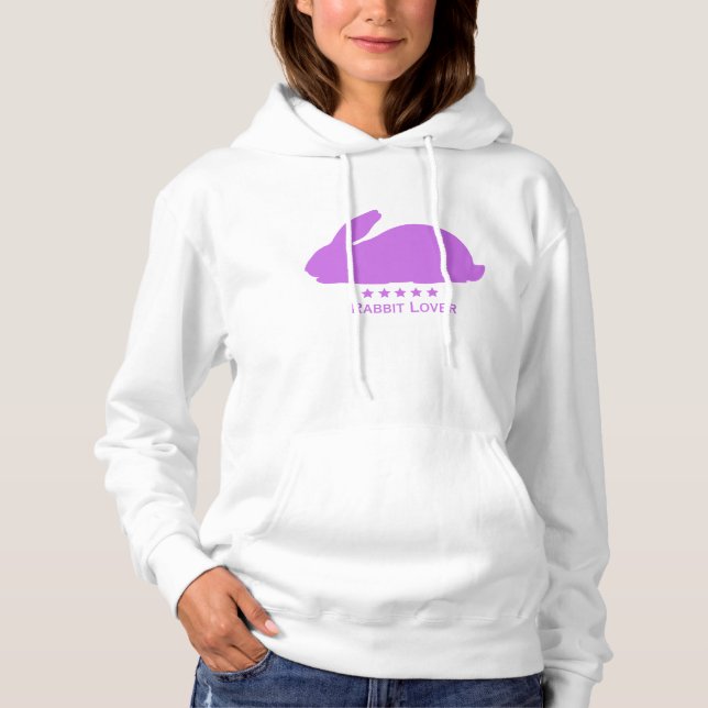 Kanin Älskare i Lila T Shirt (Framsida)