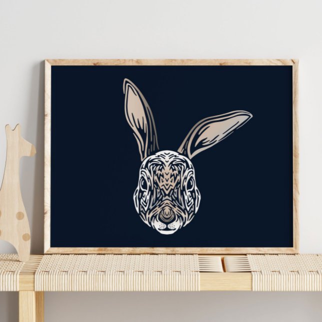 Kanin Animal Porträtt | Utskrift av kanonvägg Poster (Skapare uppladdad)