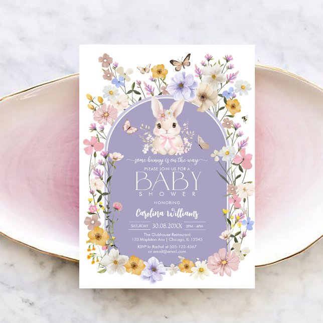 Kanin är på väg Baby Shower Inbjudan (Skapare uppladdad)