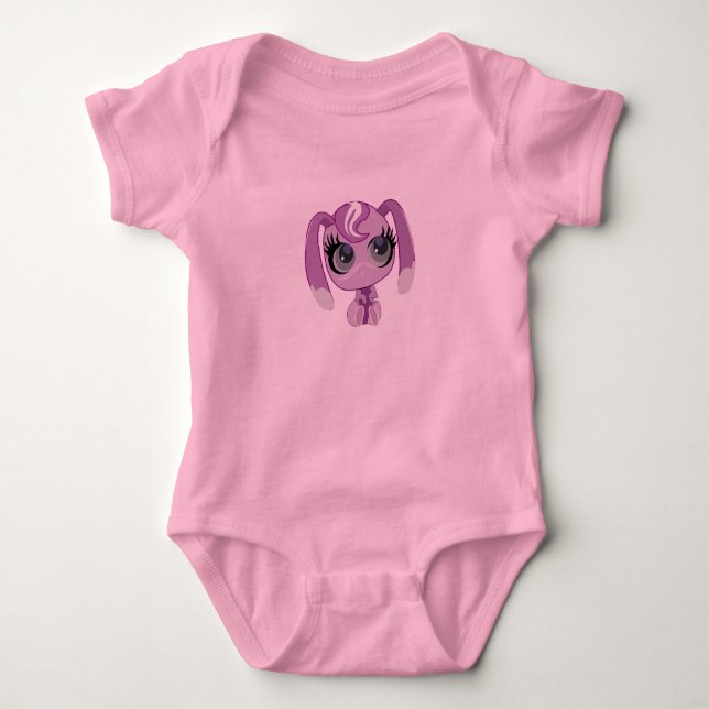Kanin Baby Bodysuit T Shirt (Framsida)