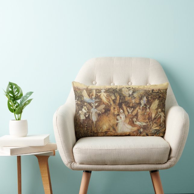 Kanin bland feer, Vintage sagor Lumbarkudde (Stol)