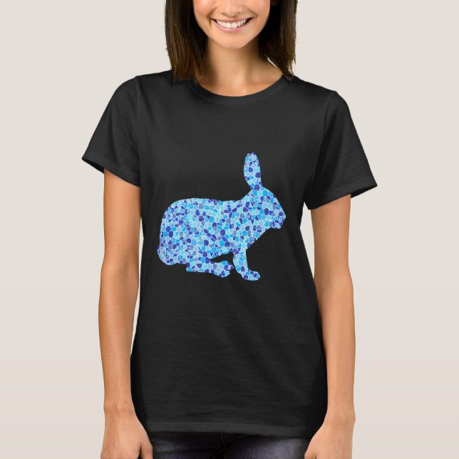Kanin Blysktglas Design T Shirt (Framsida)
