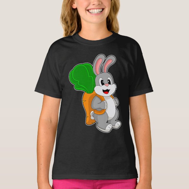 Kanin Elev Ryggsäck Skola T Shirt (Framsida)