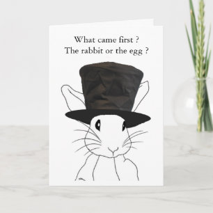 Kanin eller Egg Påsk-kortet Helgkort