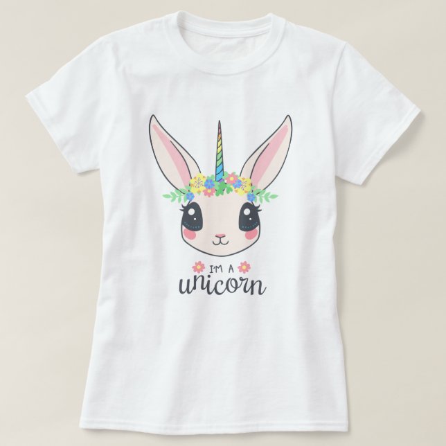 Kanin Enhörning T-Shirt (Design framsida)
