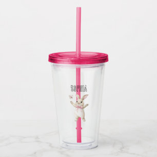 Kanin Fjäril Rodnad Rosa Take Away Mugg