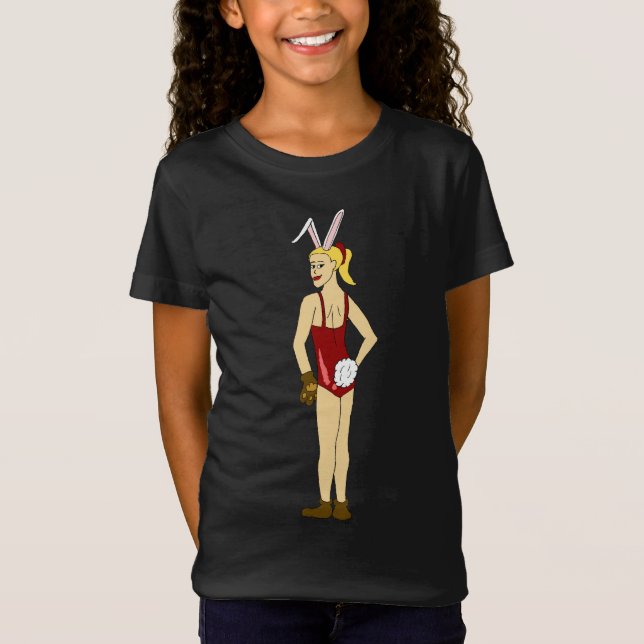 kanin flicka  t shirt (Framsida)