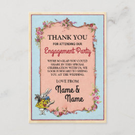 Kanin för underland för tackkortförlovning tack kort