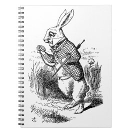 Kanin från Alice Äventyr i Wonderland Anteckningsbok