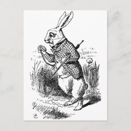 Kanin från Alice i Underlandet Vykort