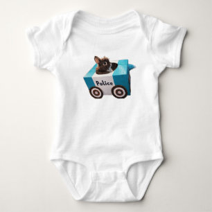 Kanin gård Polisbil Söt T Shirt