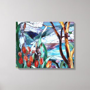 Kanin Garden-glaset på Wrapped Canvas Art