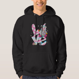 Kanin Gnome Kärlek Glad Påskdag För Barn Flickor W Hoodie