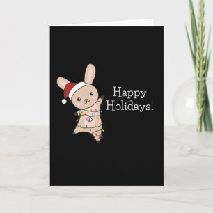 Kanin God Jul Vinterdjur Rabbits Kort