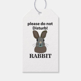 Kanin, gör inte skillnad på rabbit presentetikett