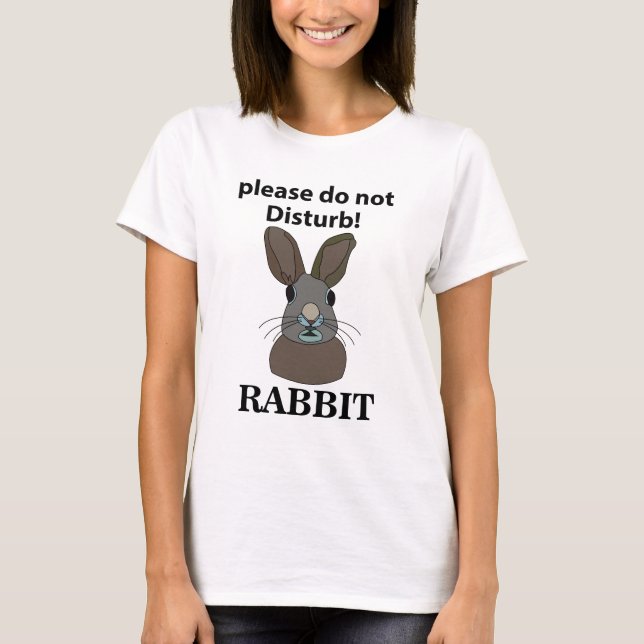 Kanin, gör inte skillnad på rabbit t shirt (Framsida)