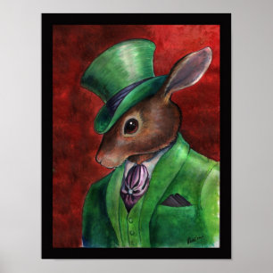 Kanin Haberdashery av Portia St. Luke Poster