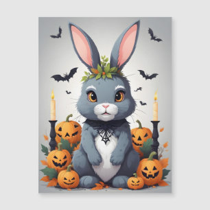Kanin Halloween Söt Behaglig Rolig Djur Magi