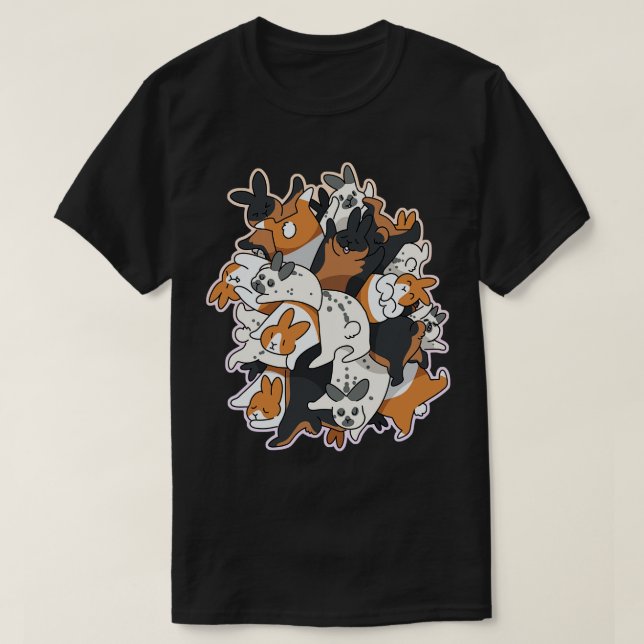 Kanin hög t shirt (Design framsida)