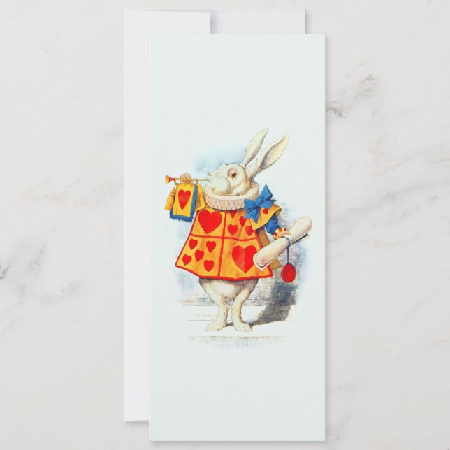 Kanin i Alice Wonderland ~ Inbjudan (Framsida)