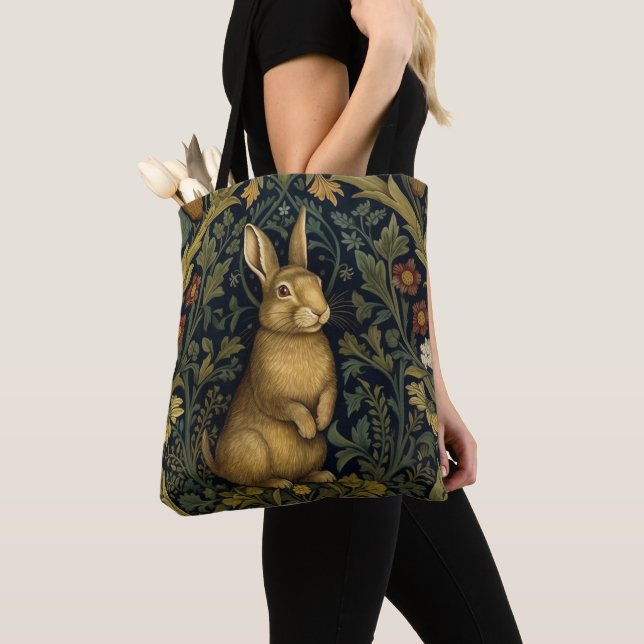 Kanin i art nouveau stil tygkasse (Närbild)