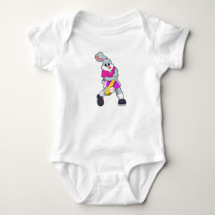 Kanin i Baseball med Baseball fladdermus T Shirt