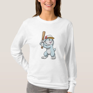 Kanin i Baseball med Baseball fladdermus T Shirt