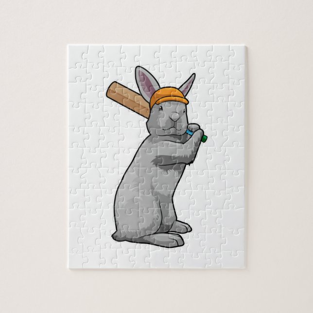 Kanin i Cricket med Cricket fladdermus Pussel (Vertikal)