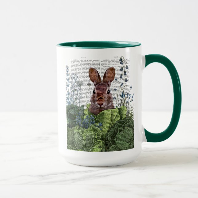 Kanin i ett kaninplåster mugg (Höger)
