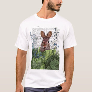 Kanin i ett kaninplåster t shirt