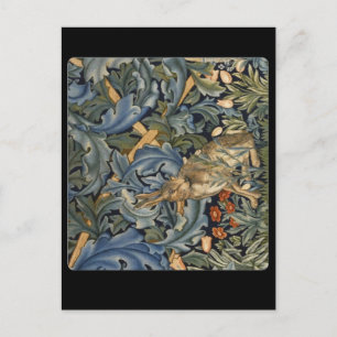 Kanin i Forest av William Morris Vykort