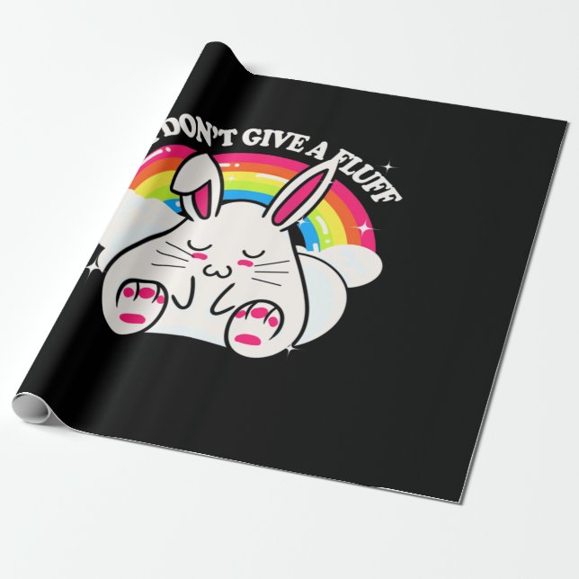 Kanin I Ge A Fluff Presentpapper (Utrullad)