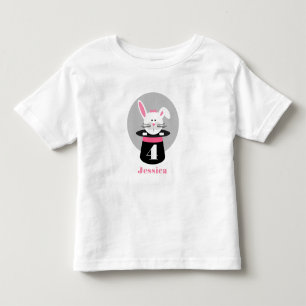 Kanin i Hat Magician Birthday Shirt - Rosa T-shirt