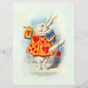 Kanin i inbjudan för Alice underland~