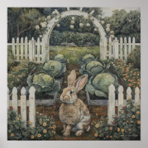 Kanin i kaninpatch Påsk Thmet