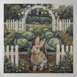 Kanin i kaninpatch Påsk Thmet Poster