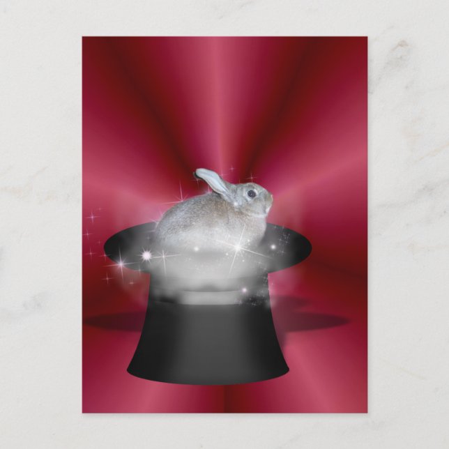 Kanin i Magic Hat Vykort (Framsida)