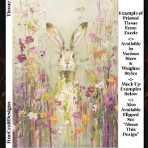 Kanin i Meadow of Wildblommor EE3L Decoupage