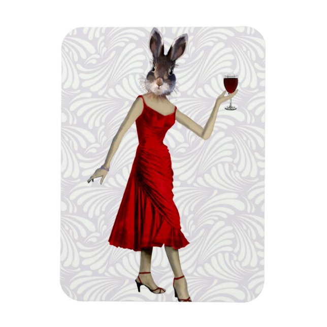 Kanin i Red Dress 2 Magnet (Vertikal)