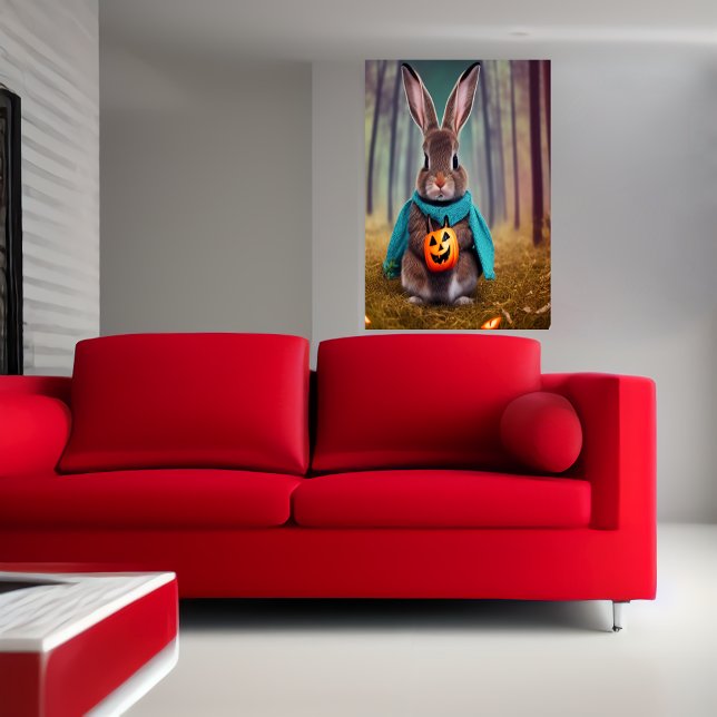 Kanin i skogen | AI Art Poster (Skapare uppladdad)