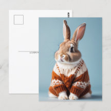 Kanin i sötare, vykort för postkorsning