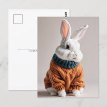 Kanin i sötare, vykort för postkorsning