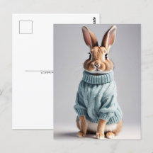 Kanin i sötare, vykort för postkorsning