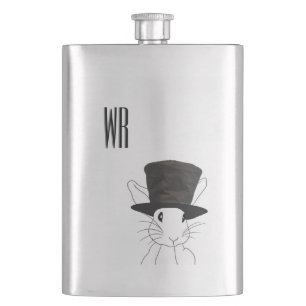 Kanin i topp hatt monogram fickplunta