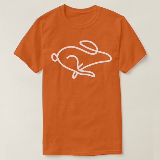 kanin i vita färg t shirt (Design framsida)