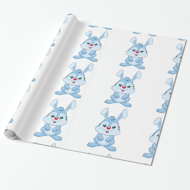 Kanin Inpackningspapper Presentpapper (Utrullad)
