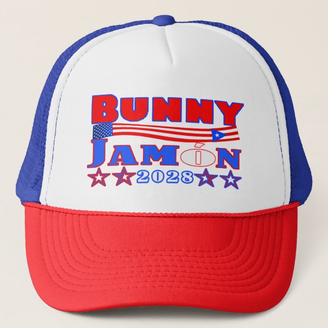 kanin/jamon 2028 trucker mössa keps (Framsida)