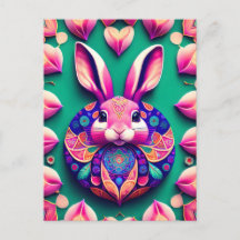 Kanin, jordgubbe, Mandala, postkorsning